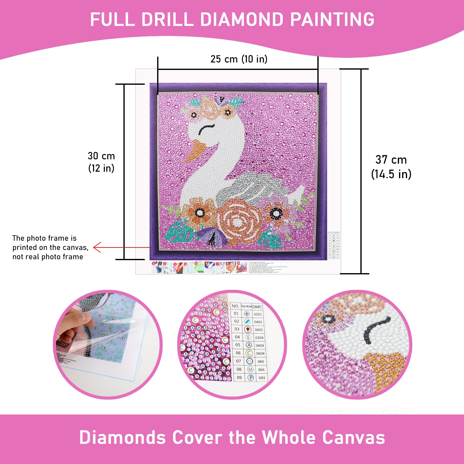 Adult Decorating DIY Diamond Painting Kit - 5D Full Diamond Diamond Art  Painting for Beginners - Pink House Canvas Craft Paint with Diamonds 12x12  Inches 